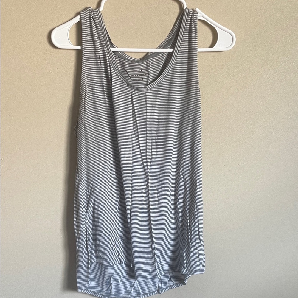 Denver Hayes Black and White Striped Tank Top (Bin M)​